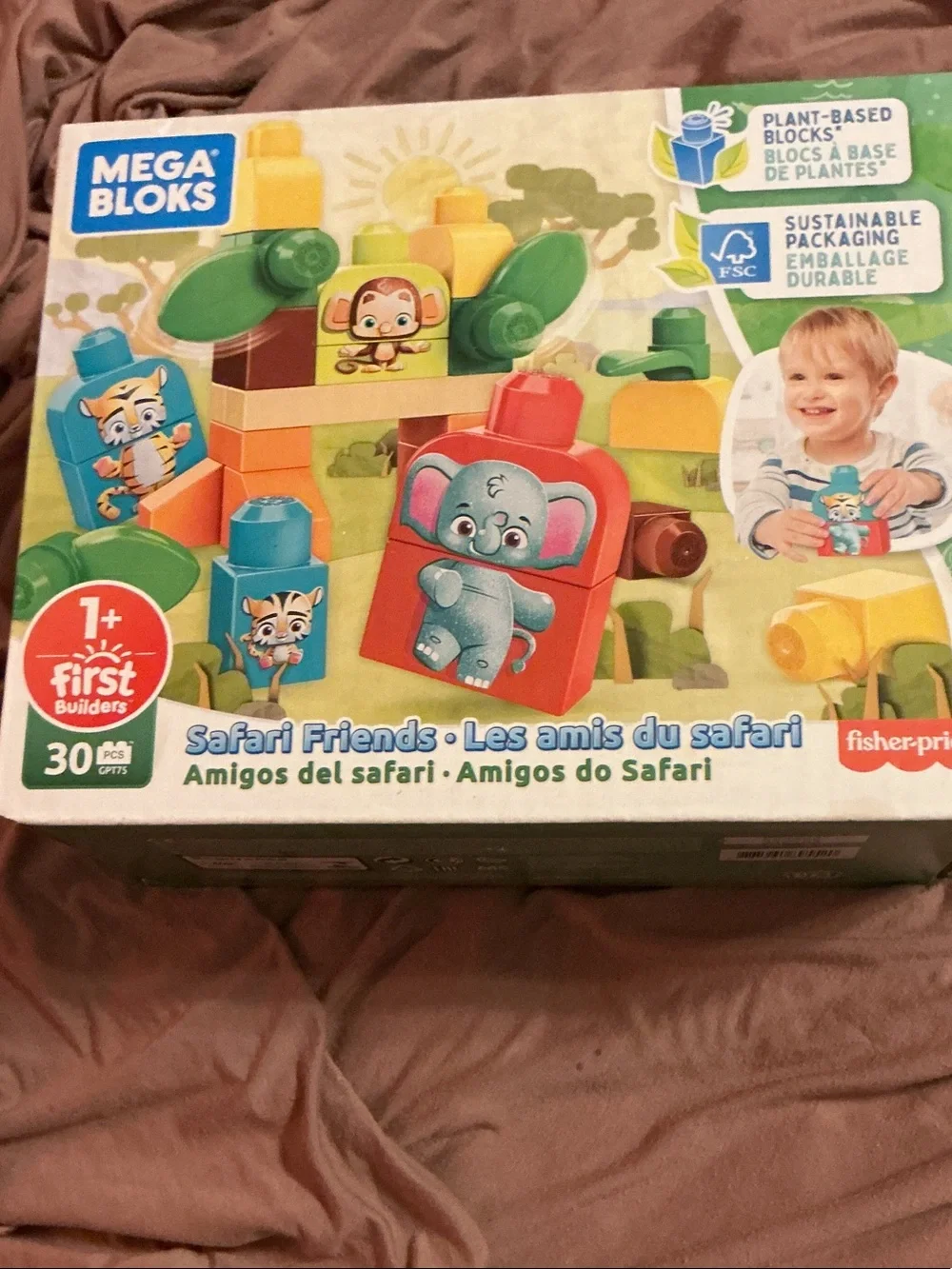 Mega Bloks Safari Friends Building Set - Green, Red, Blue